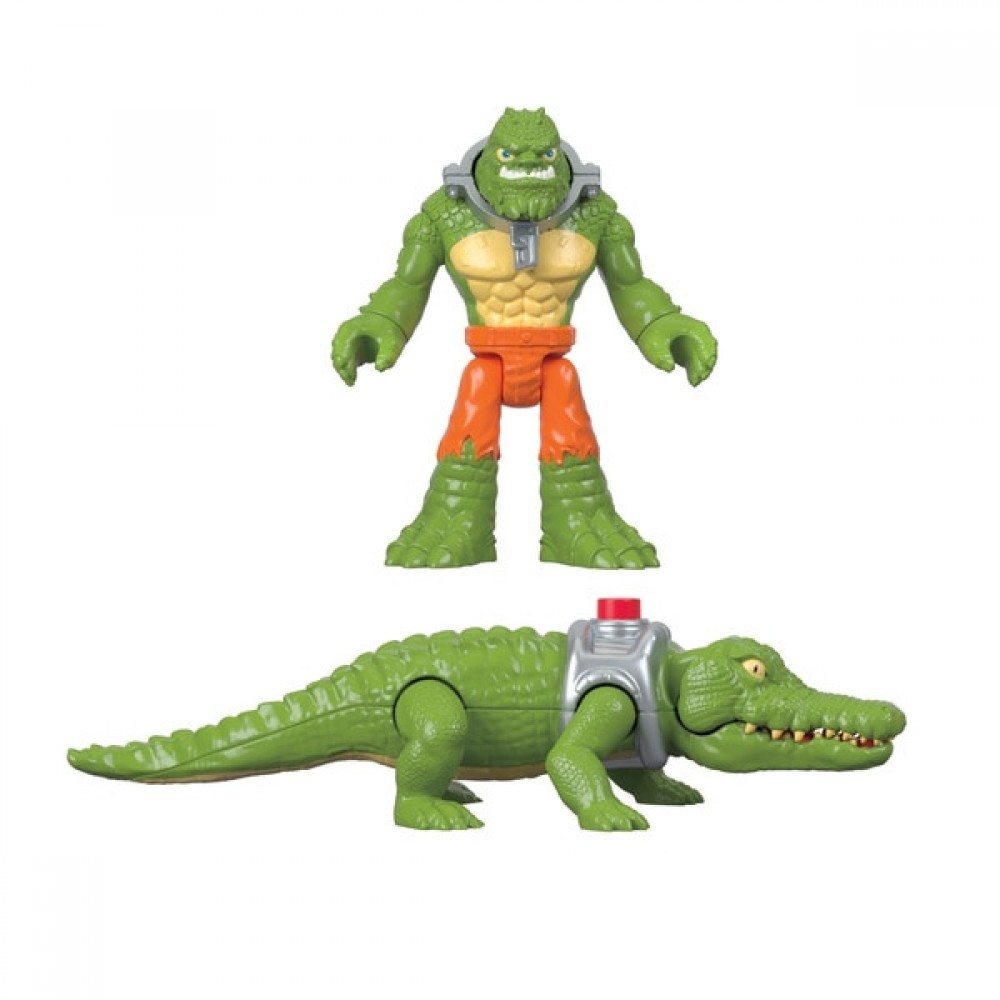 Imaginext DC Superfriends K Croc and also Crocodile