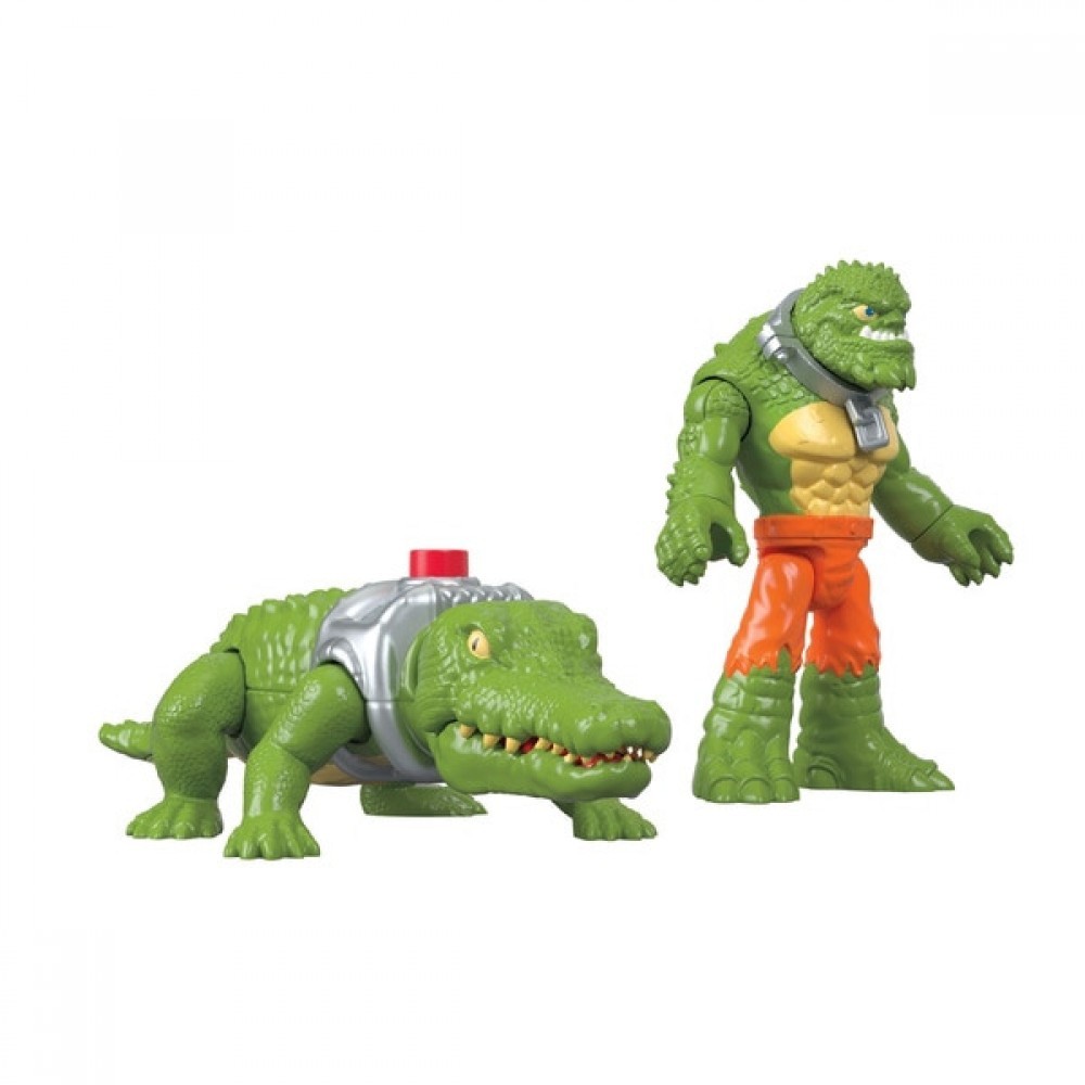 August Back to School Sale - Imaginext DC Superfriends K Croc as well as Crocodile - Fire Sale Fiesta:£4