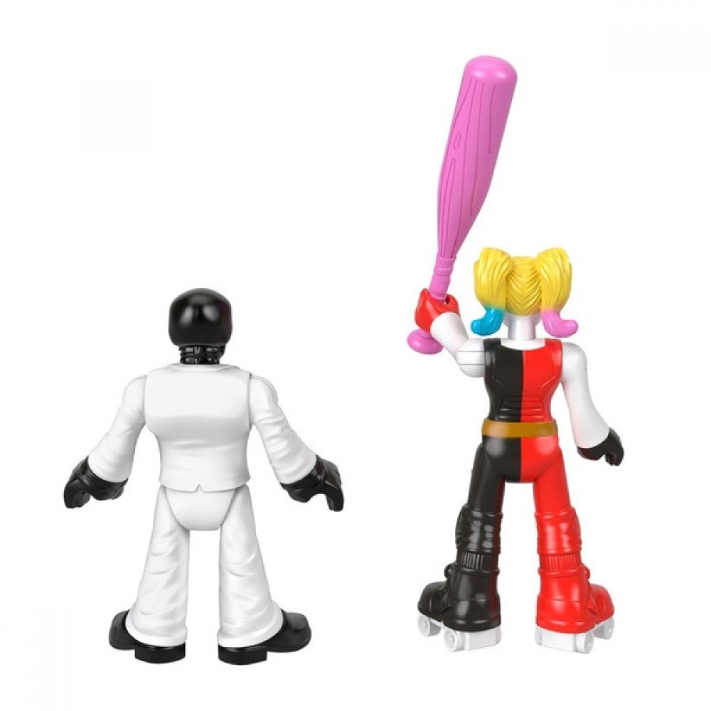 Imaginext DC Super Friends Harley Davidson Quinn as well as African-american Disguise