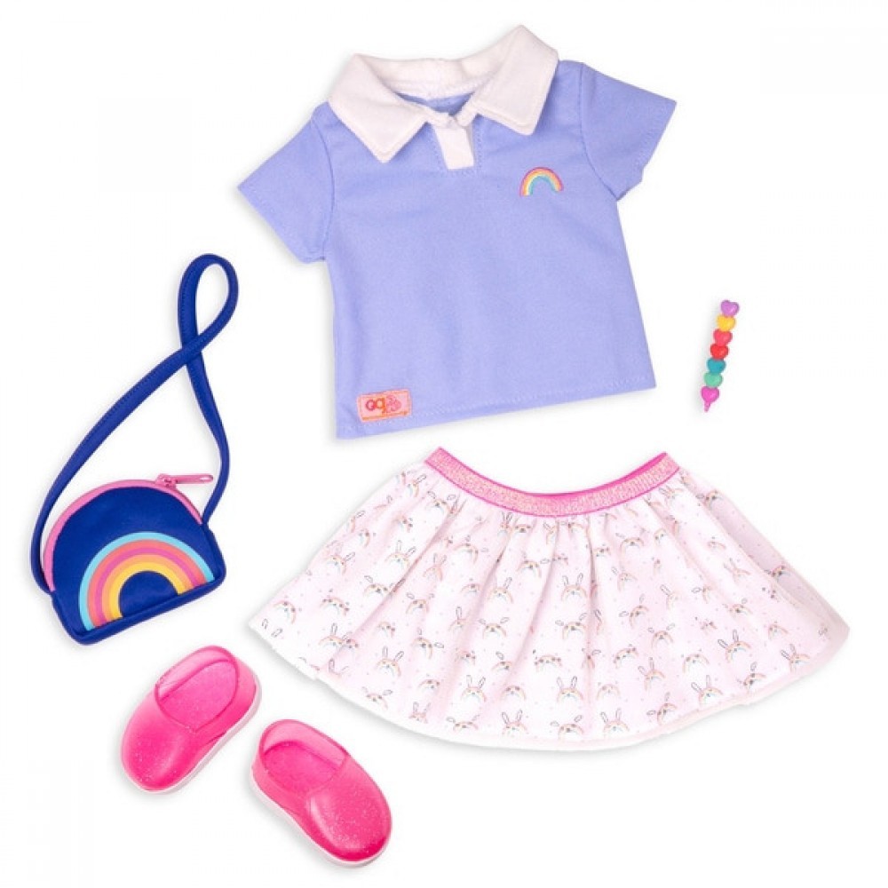 Our Generation Rainbow Academy Outfit