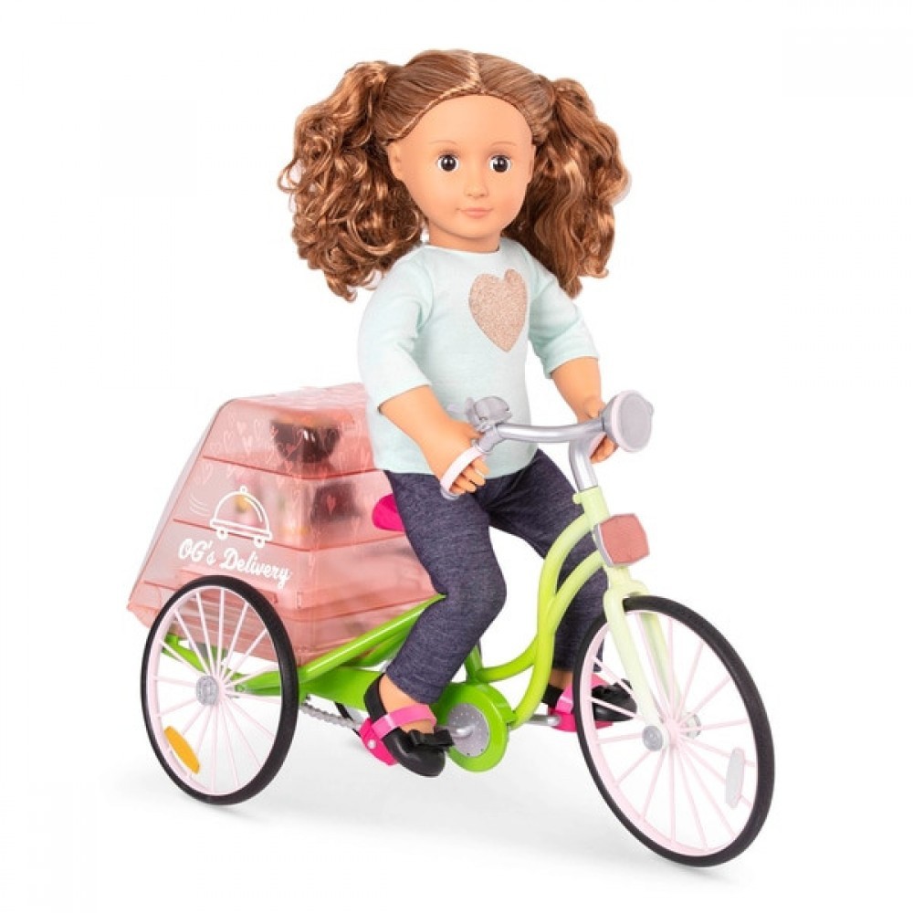 Insider Sale - Our Generation Food Shipment Bike - Web Warehouse Clearance Carnival:£38
