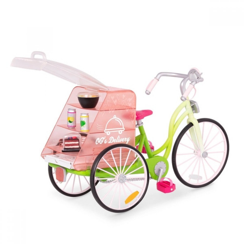 Our Creation Food Items Shipping Bike