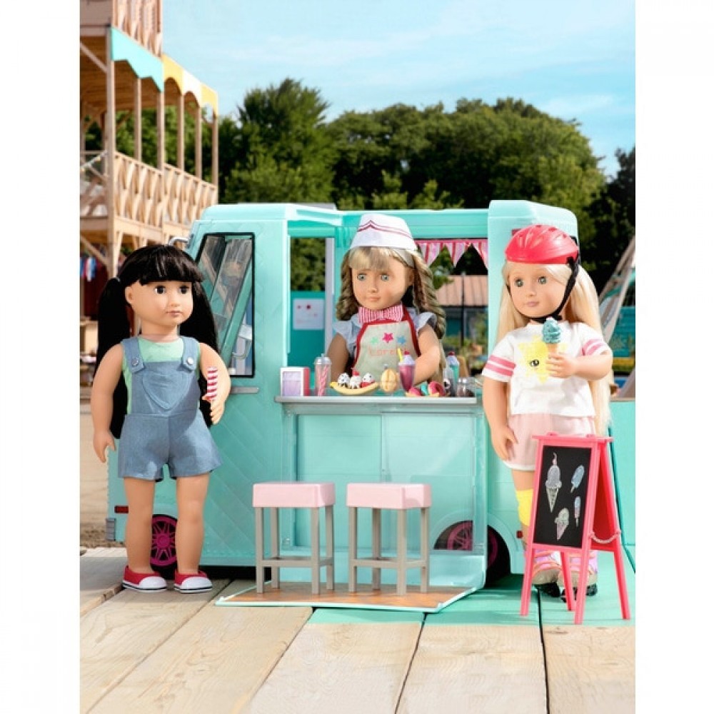 Memorial Day Sale - Our Generation Sweet Cease Ice Lotion Truck - Summer Savings Shindig:£81[nea6461ca]