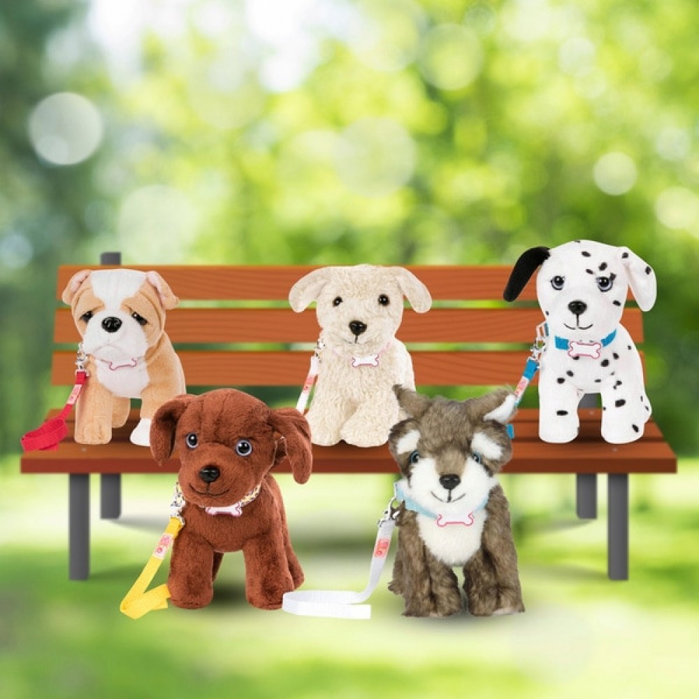 Going Out of Business Sale - Our Generation 15cm Plush Puppies - End-of-Year Extravaganza:£8[laa6480ma]