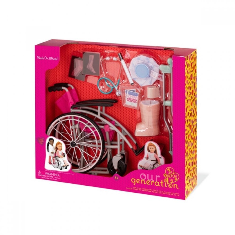 Price Match Guarantee - Our Generation Care Set along with Collapsible Wheelchair - X-travaganza:£28