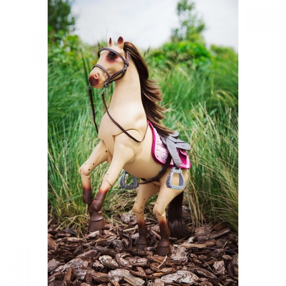 Online Sale - Our Generation Poseable Legs Morgan Horse - New Year's Savings Spectacular:£30