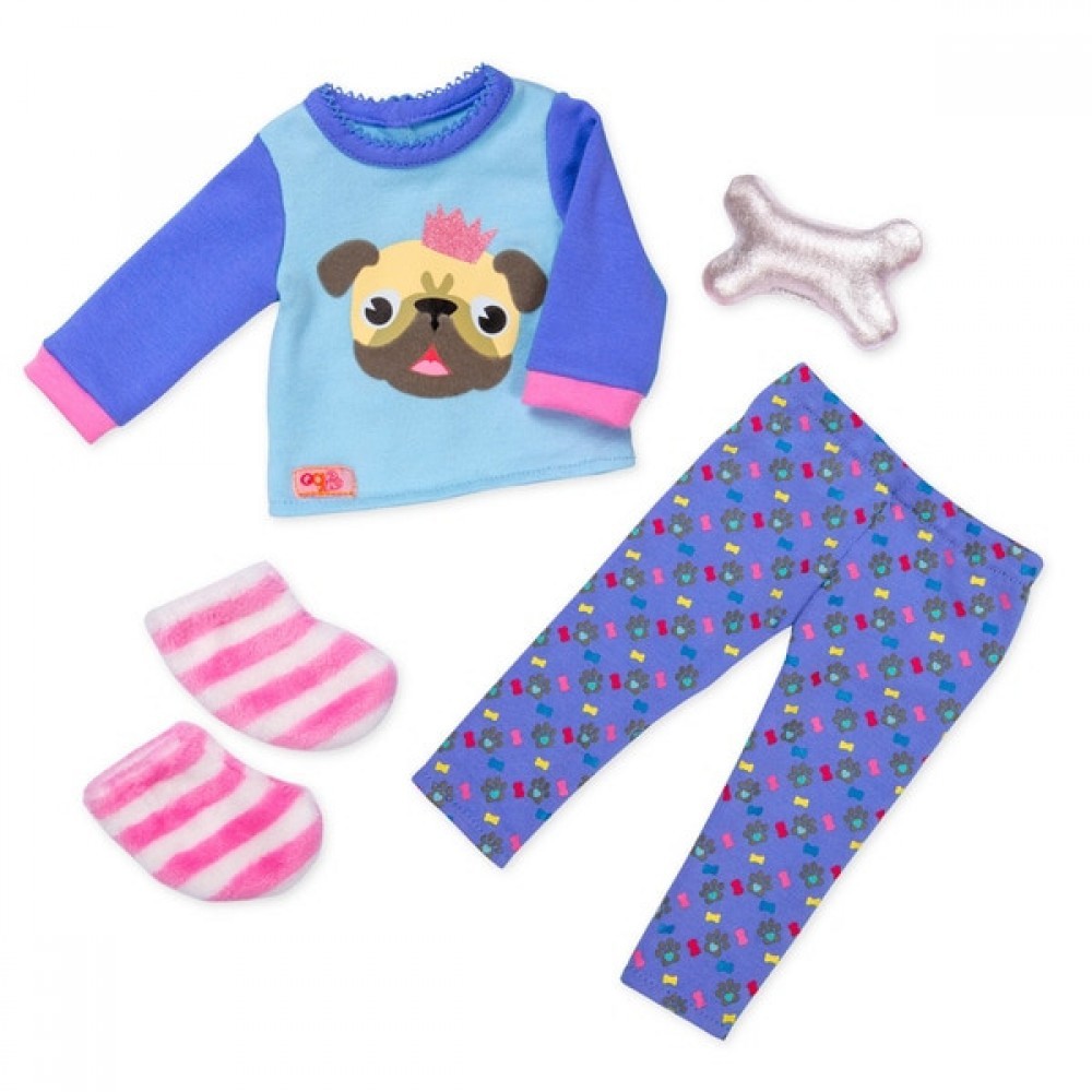 Free Shipping - Our Creation Pug-jama People Outfit - Get-Together Gathering:£8[laa6507co]