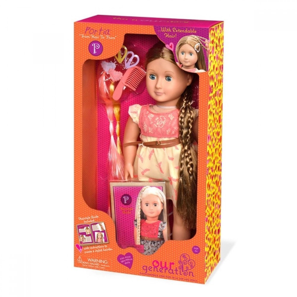 Discount - Our Generation Portia Hair Play Dolly - Fire Sale Fiesta:£23[laa6520ma]