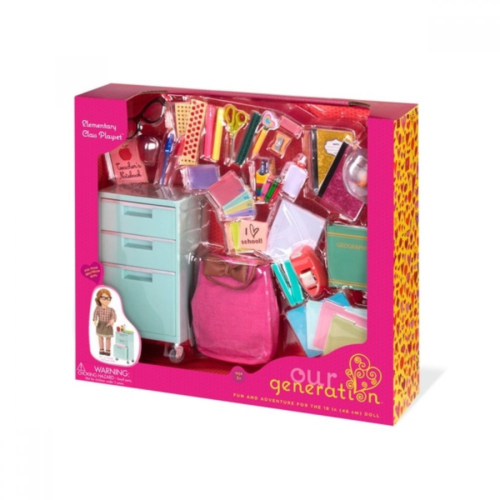 February Love Sale - Our Generation Elementary Course Playset - End-of-Season Shindig:£22[laa6566ma]