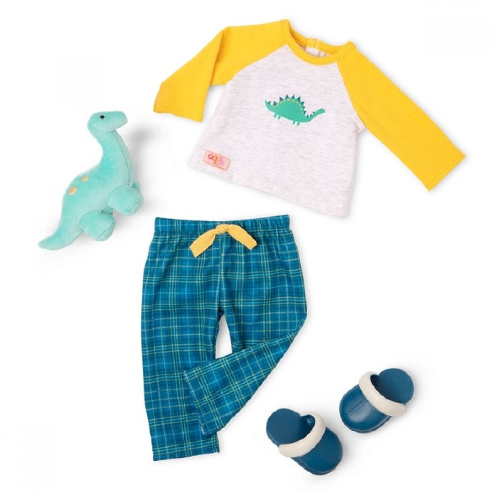 Our Creation Young Boy Deluxe PJ Dino Outfit
