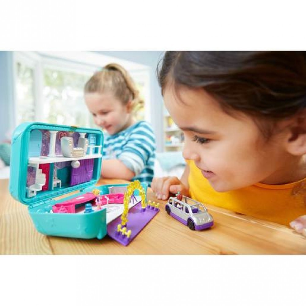 Exclusive Offer - Polly Pocket Playset Hidden Places Dance Par-taay! Scenario - Friends and Family Sale-A-Thon:£9[lia6721nk]