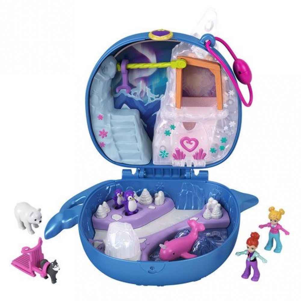Mega Sale - Polly Pocket Micro Narwhal Treaty - Sale-A-Thon Spectacular:£9