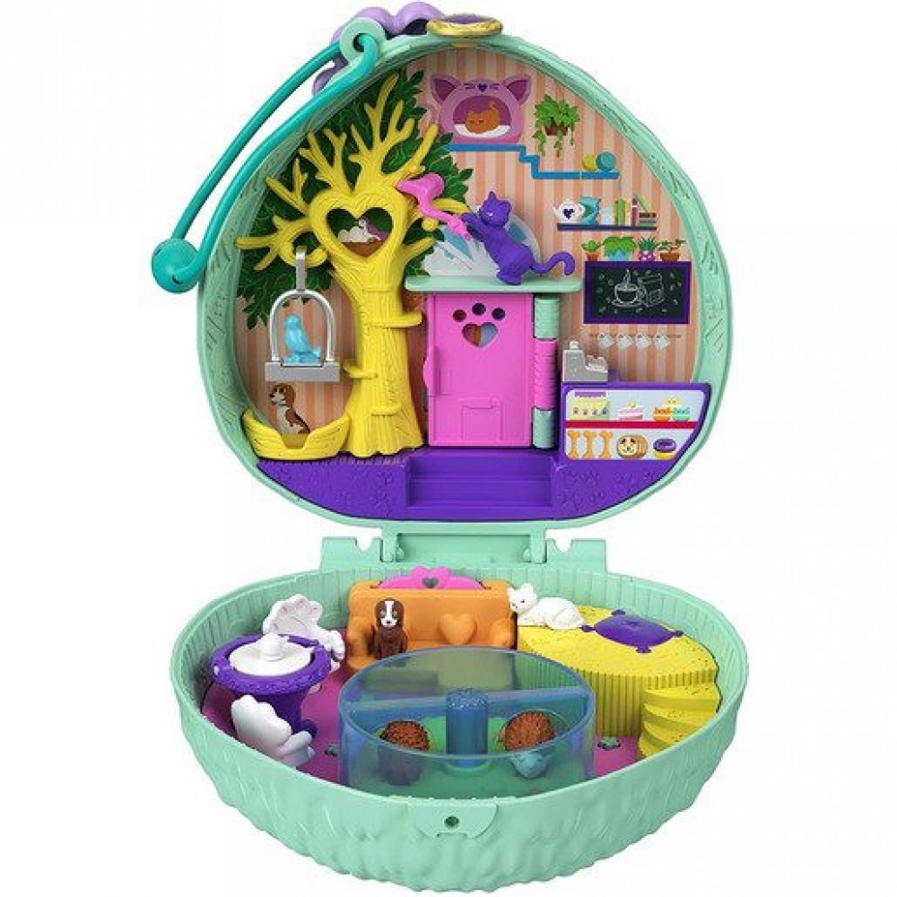 Polly Wallet Playset 'Hedgehog Coffee Shop' Compact