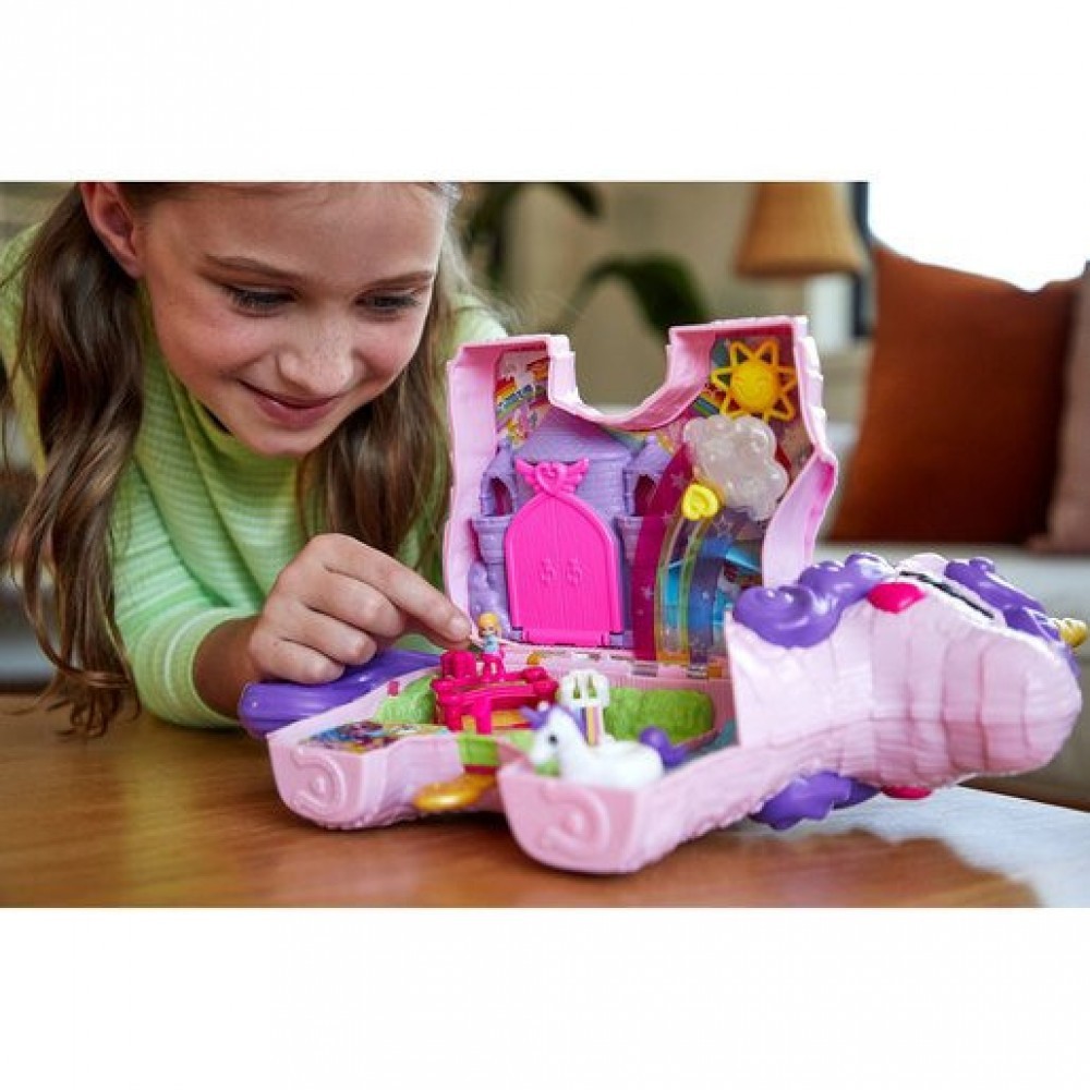 90% Off - Polly Pocket Playset Unicorn Party Playset - Price Drop Party:£23[lia6736nk]