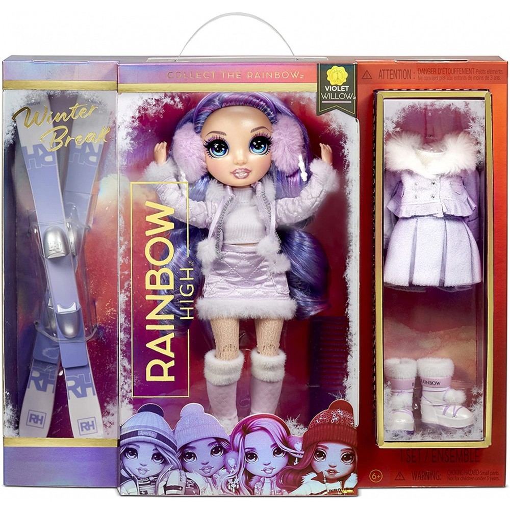 E-commerce Sale - Rainbow High Wintertime Break Violet Willow - Anniversary Sale-A-Bration:£37[lia6741nk]