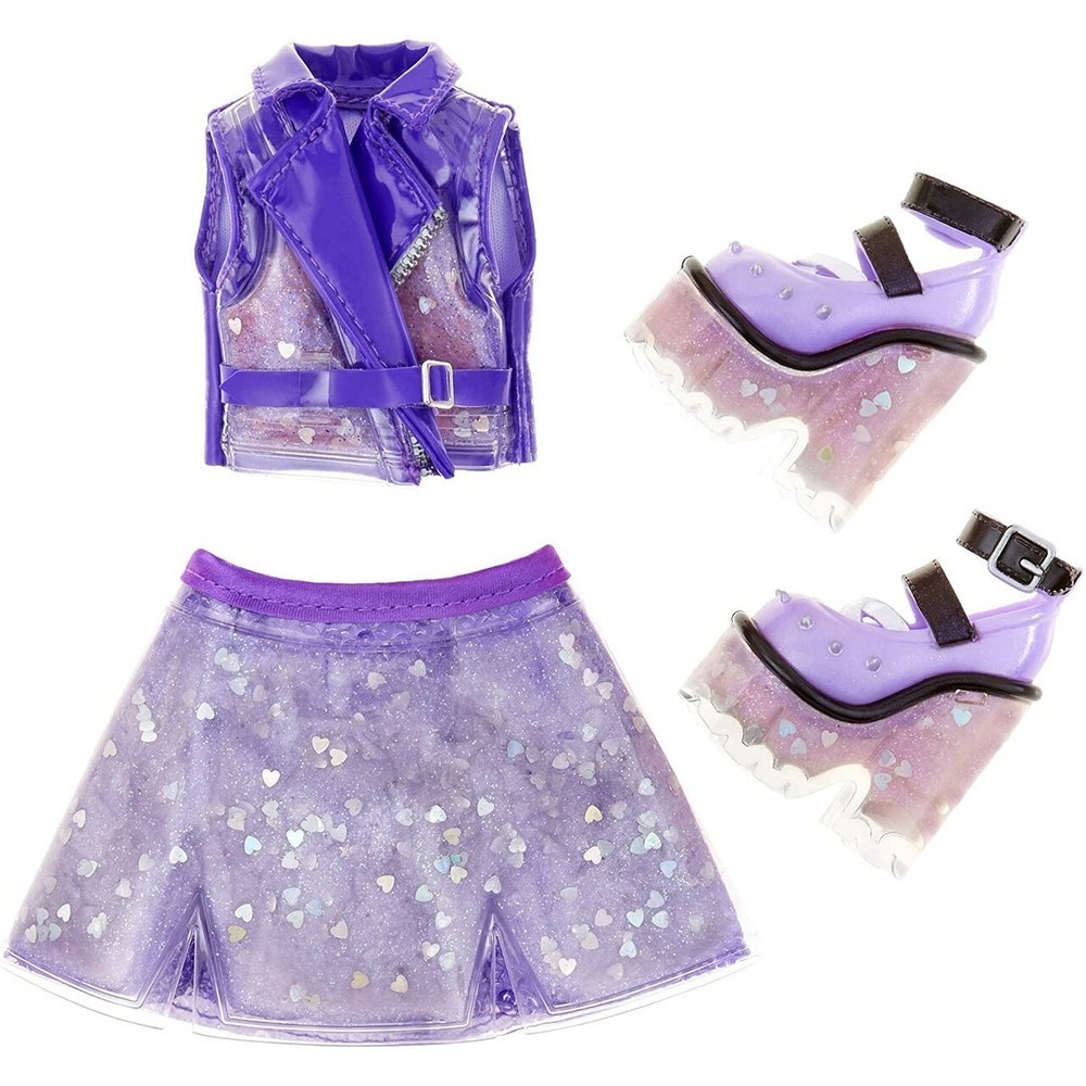 Promotional - Rainbow High Rainbow Shock 14 In dolly-- Amethyst Rae Dolly with Do It Yourself Mire Fashion - Blowout Bash:£26