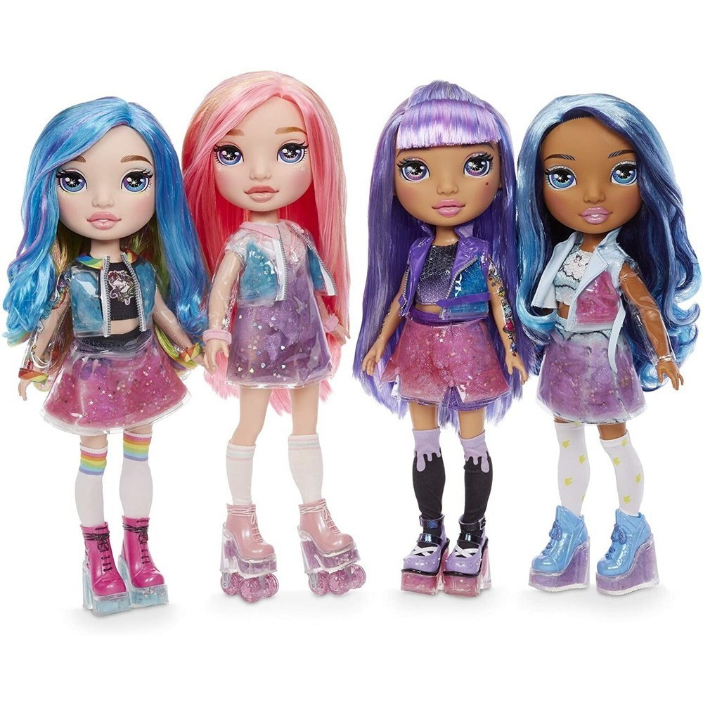 Rainbow High Rainbow Shock 14 Inch doll-- Purple Rae Doll along with Do It Yourself Sludge Fashion Trend