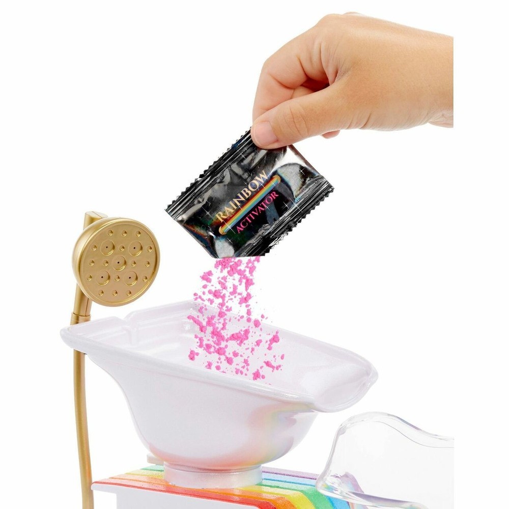 Rainbow High Beauty Parlor Playset along with Rainbow of DIY Washable Hair Shade (Figurine Not Featured)