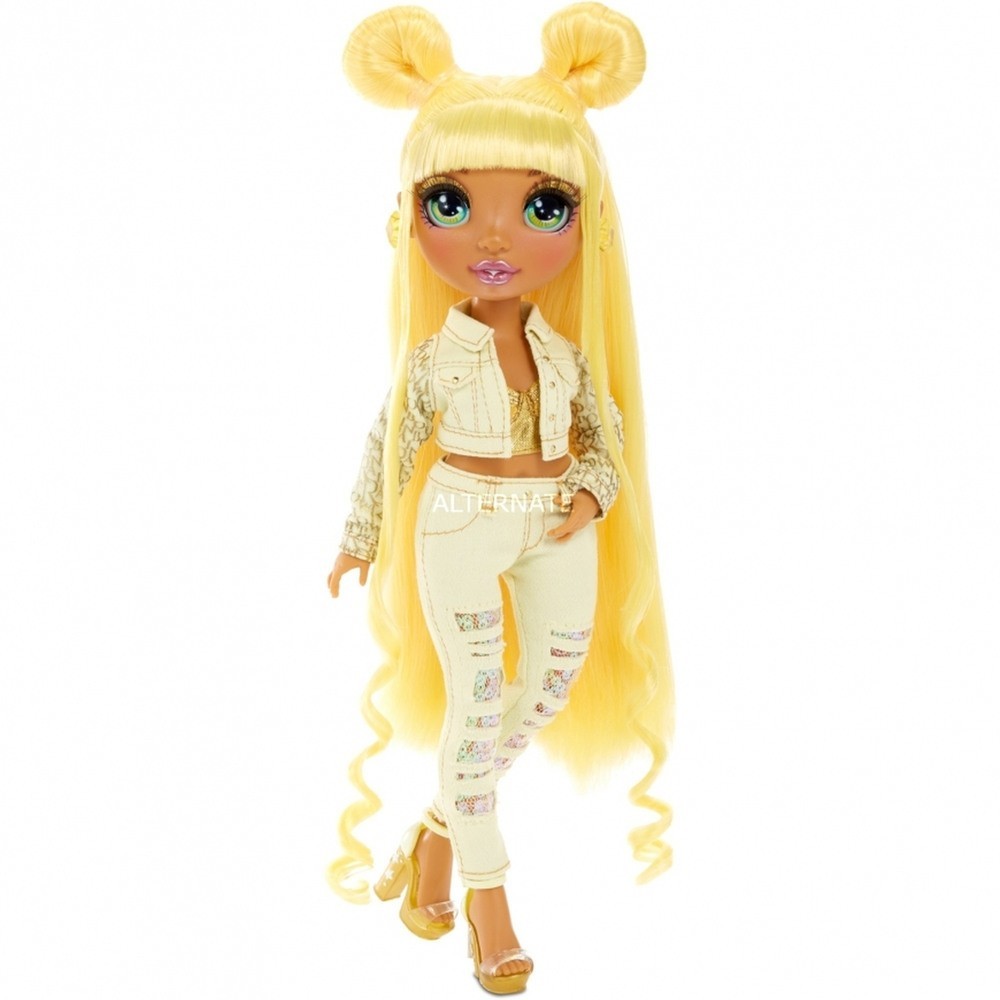 Cyber Monday Week Sale - Rainbow High Sunny Madison-- Yellowish Fashion Trend Doll with 2 Outfits - E-commerce End-of-Season Sale-A-Thon:£28