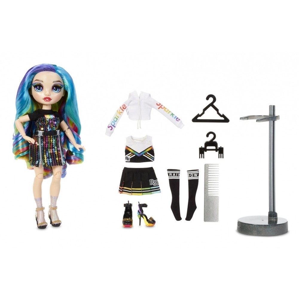 Rainbow High Amaya Raine-- Rainbow Style Figurine with 2 Full Mix && Suit Clothing and also Add-on<br>