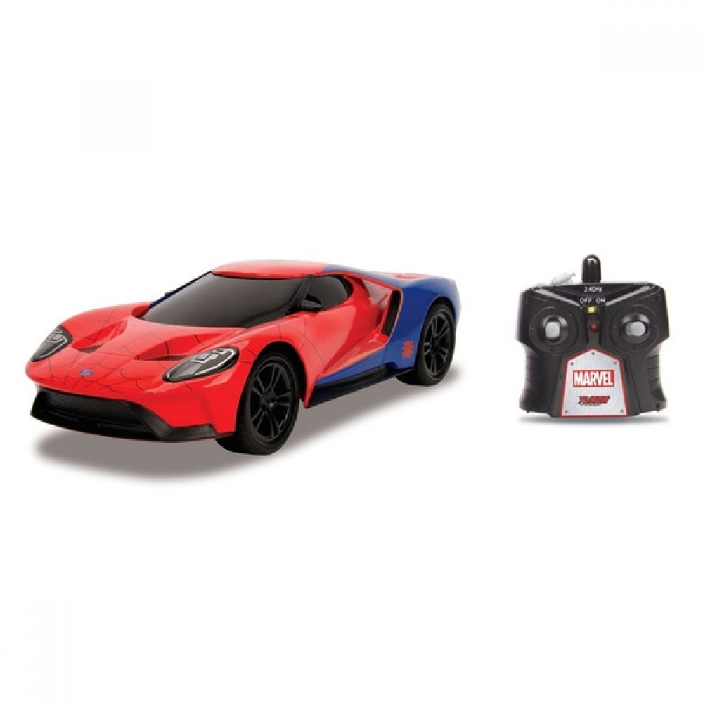 Summer Sale - Spider-Man 1:16 Remote Command 2017 Ford GT - Digital Doorbuster Derby:£19[laa6765ma]