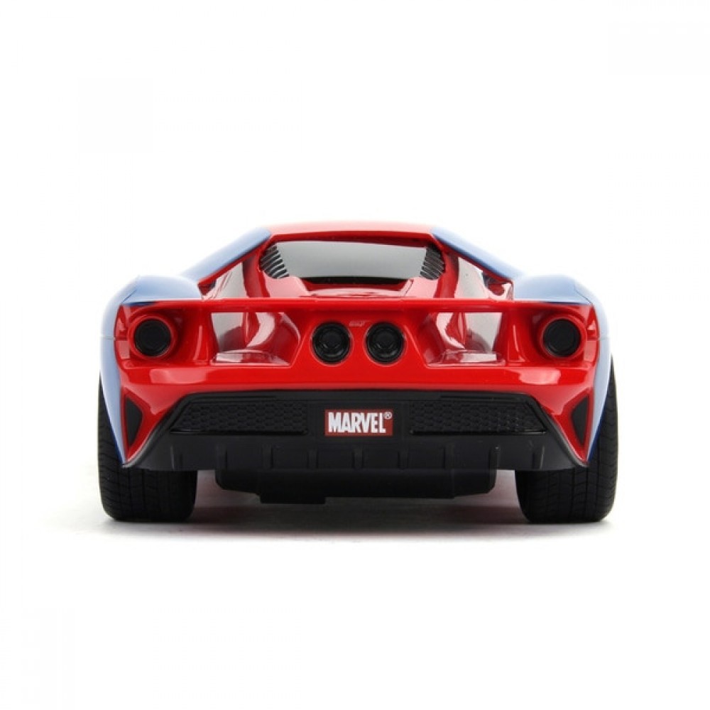 Black Friday Weekend Sale - Spider-Man 1:16 Push-button Control 2017 Ford GT - Christmas Clearance Carnival:£19[coa6765li]