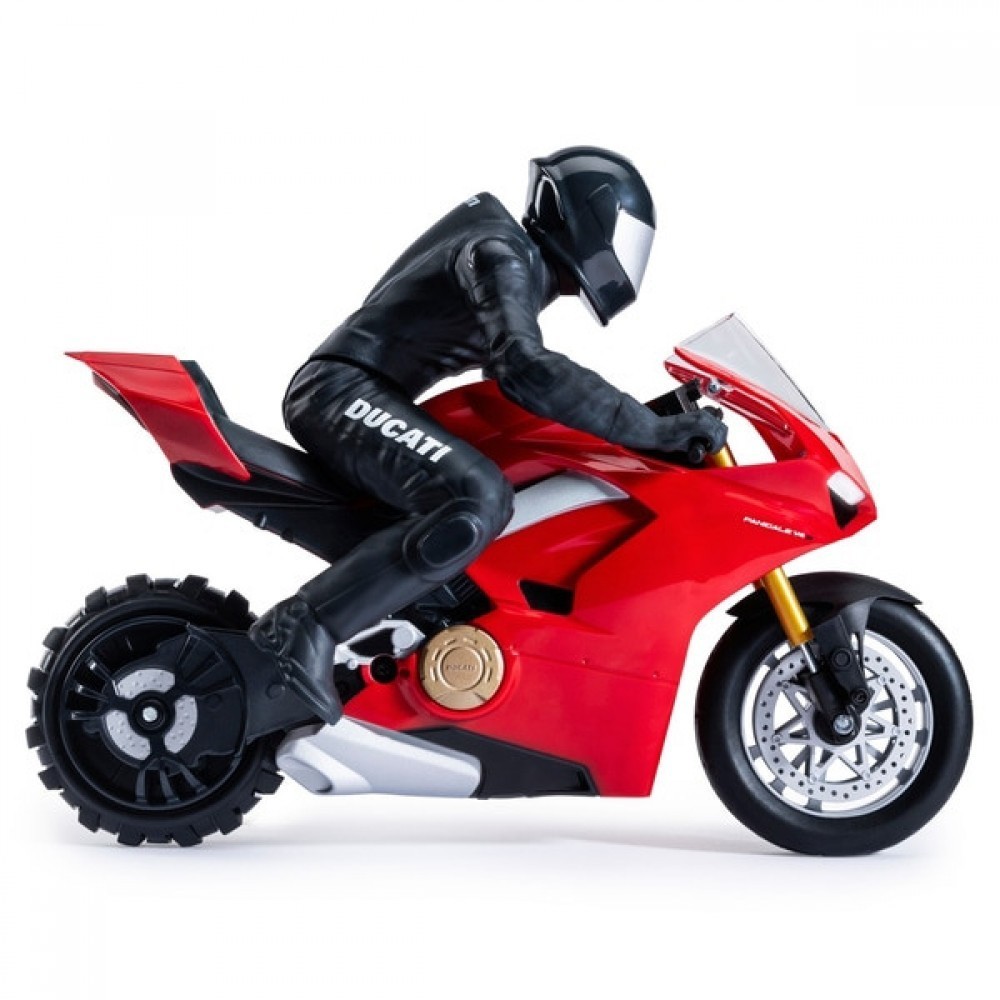 All Sales Final - Push-button Control 1:6 Upriser Ducati Genuine Panigale V4 S Motorcycle - Surprise:£23
