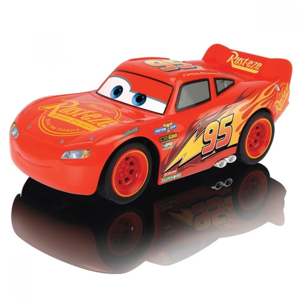 Year-End Clearance Sale - Push-button Control Disney Cars 3 Super McQueen Super Racer - Memorial Day Markdown Mardi Gras:£11