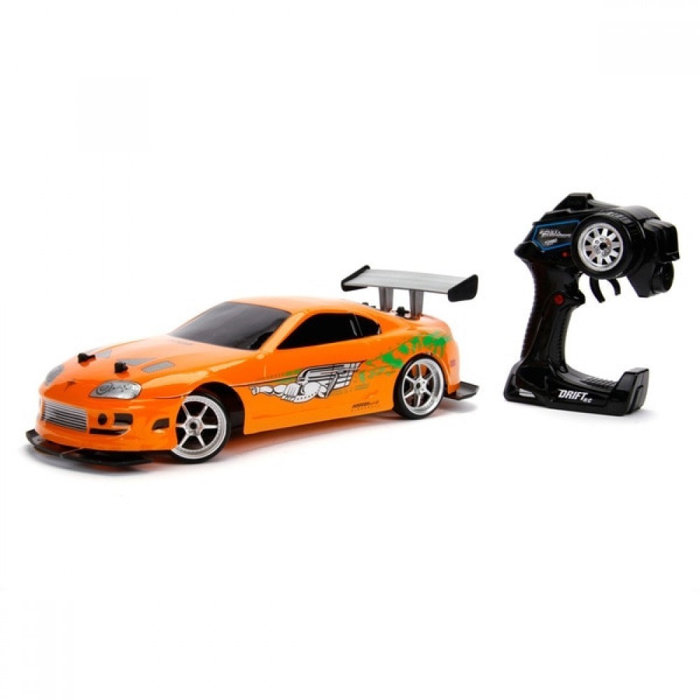 Push-button Control Fast as well as Enraged 1:10 1995 Toyota Supra Drift
