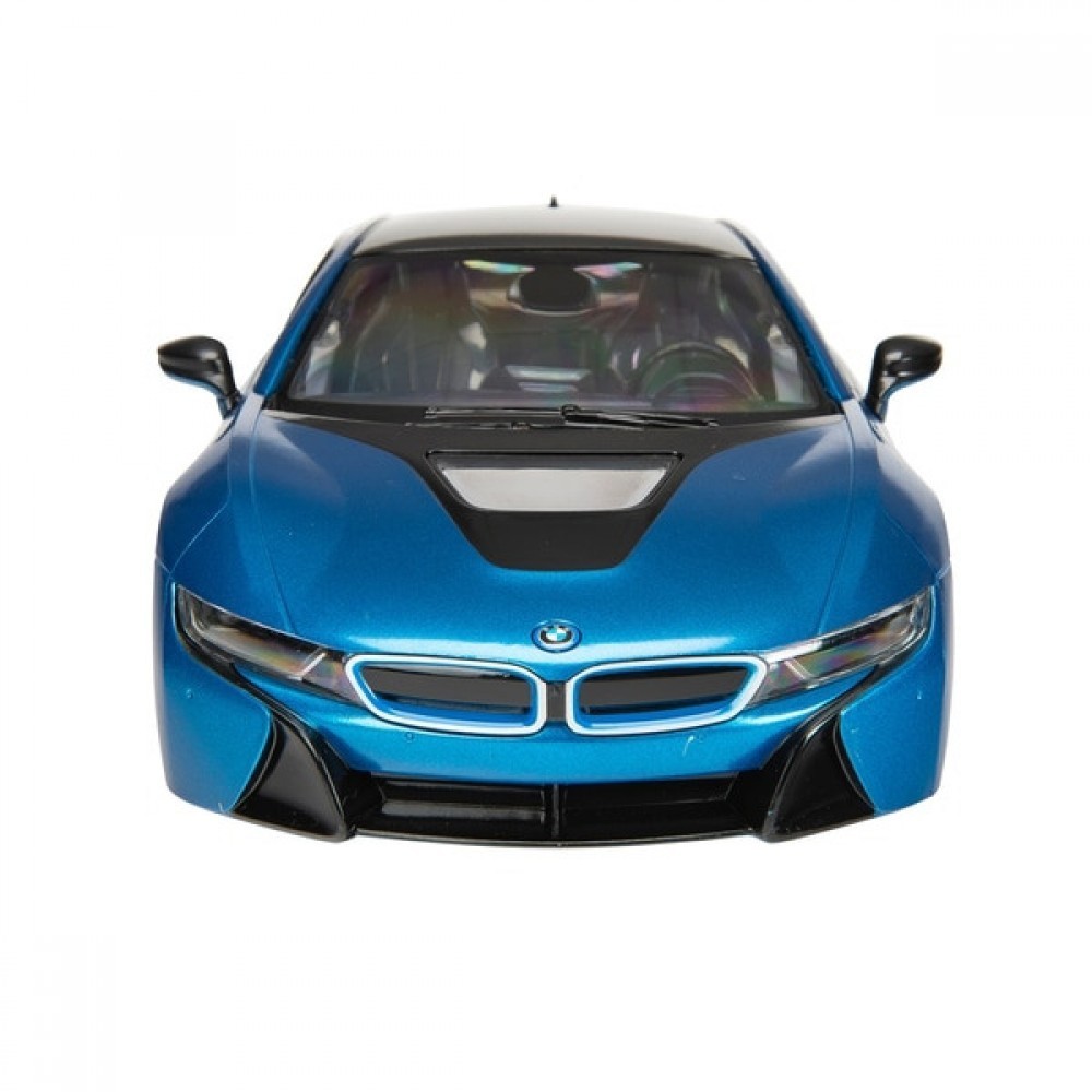 Push-button Control 1:14 BMW i8 with USB charging cord