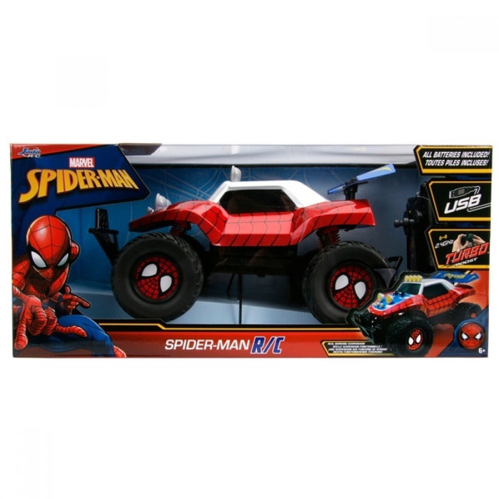 90% Off - Remote Control Wonder Spider-Man 1:14 Vehicle - Bonanza:£29[nea6796ca]