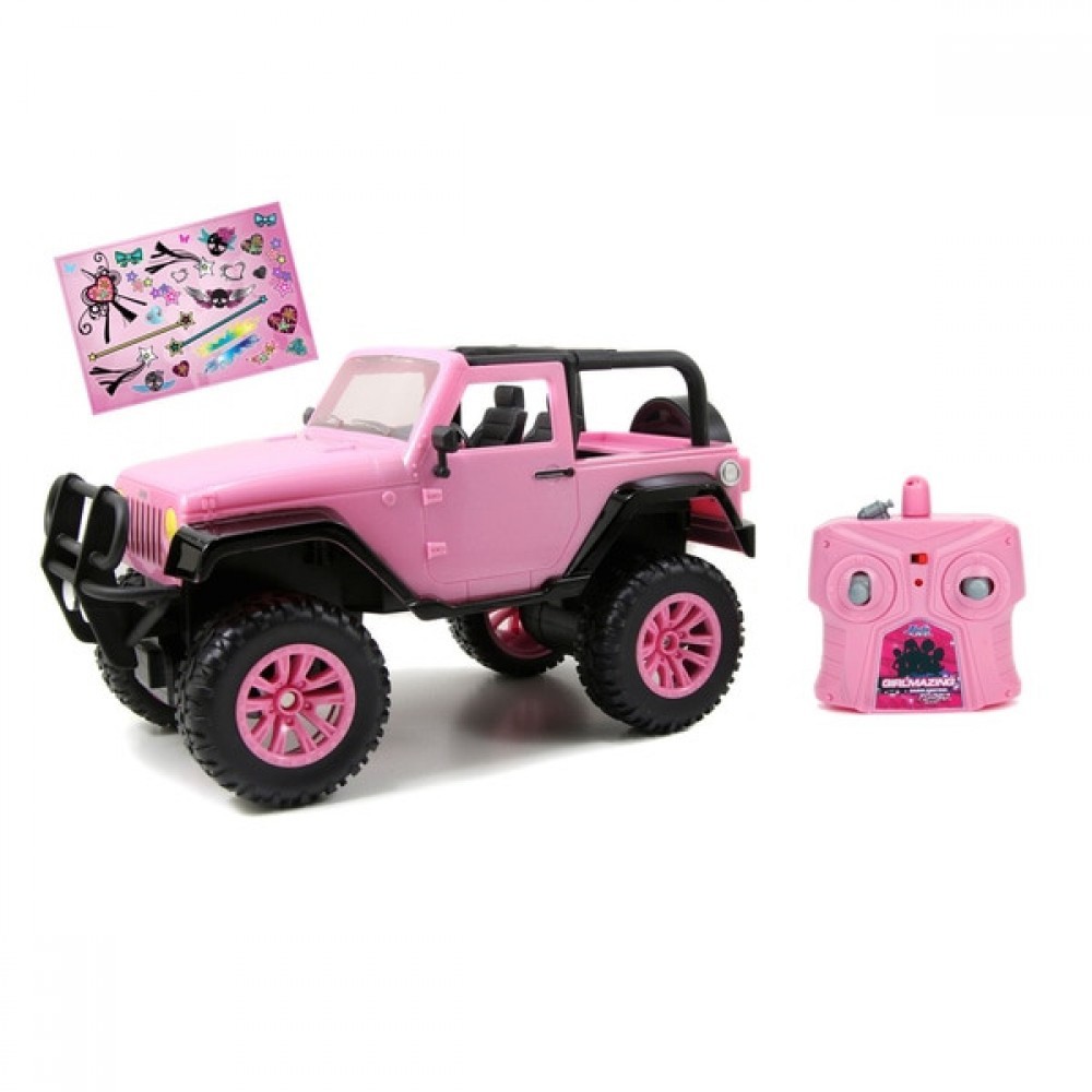 90% Off - Remote Control 1:16 Girlmazing Jeep Wrangler - Online Outlet X-travaganza:£23