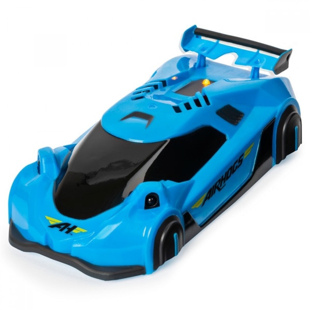 Remote Air Hogs Zero Gravitational Force Laser Racer Blue Car