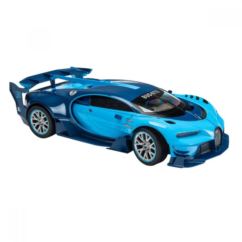 Cyber Week Sale - Push-button Control 1:12 Bugatti Eyesight Vehicle - X-travaganza:£30[caa6805jo]