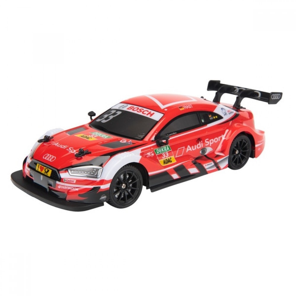 Mega Sale - Remote 1:16 Audi DTM Car Red - End-of-Year Extravaganza:£13