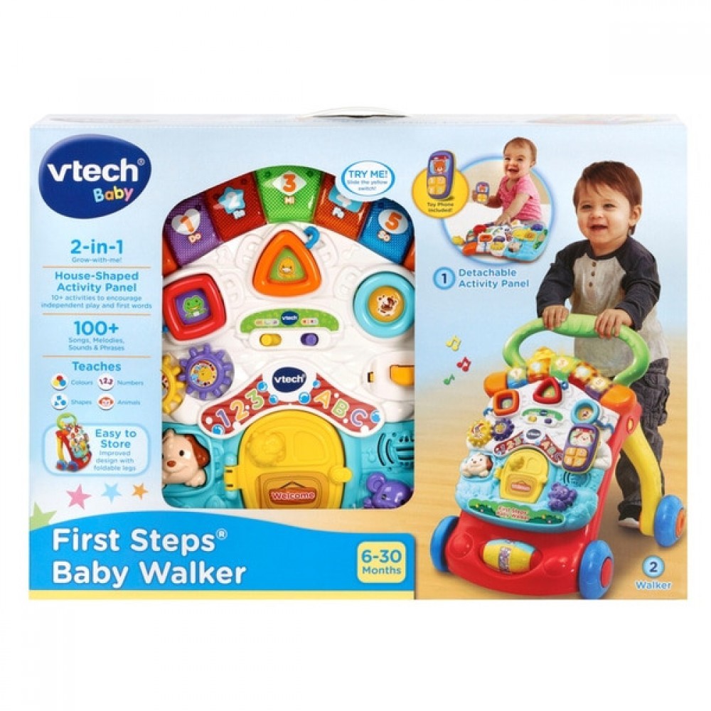 VTech First Steps Reddish Baby Walker