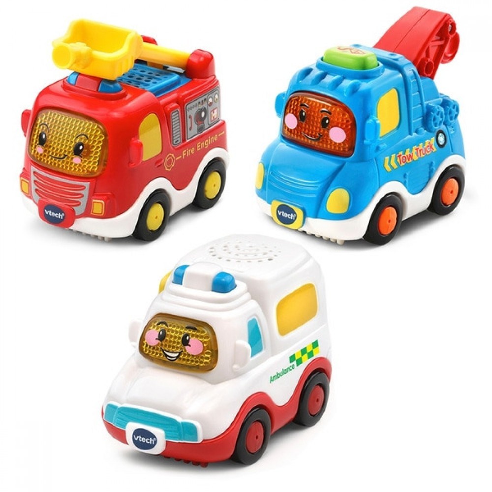 VTech Toot-Toot Drivers 3 Pack Unexpected Emergency Automobiles