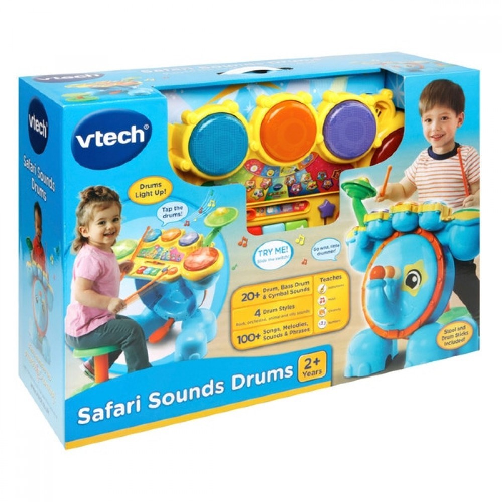 60% Off - VTech Safari Sounds Drums - Value-Packed Variety Show:£36