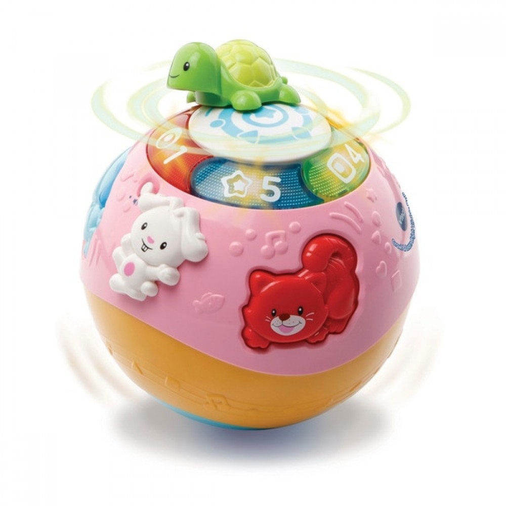 Doorbuster Sale - VTech Crawl &&    Learn Bright Lights Ball Pink - Boxing Day Blowout:£13[lia6875nk]