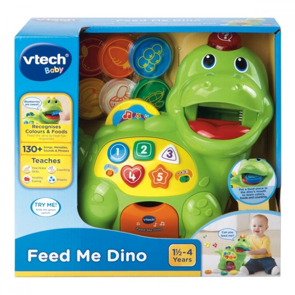 October Halloween Sale - VTech Feed Me Dino - Value:£15