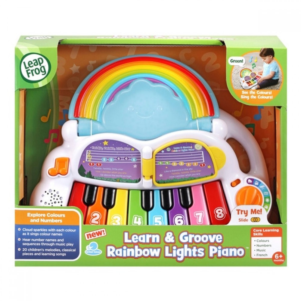 Free Gift with Purchase - LeapFrog Learn &&    Groove Rainbow Lighting Piano - Spree-Tastic Savings:£17