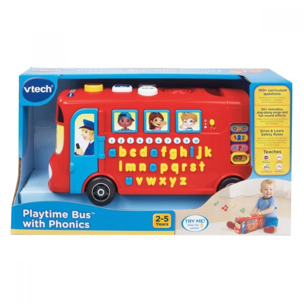 Price Match Guarantee - VTech Leisure Bus along with Phonics - President's Day Price Drop Party:£16
