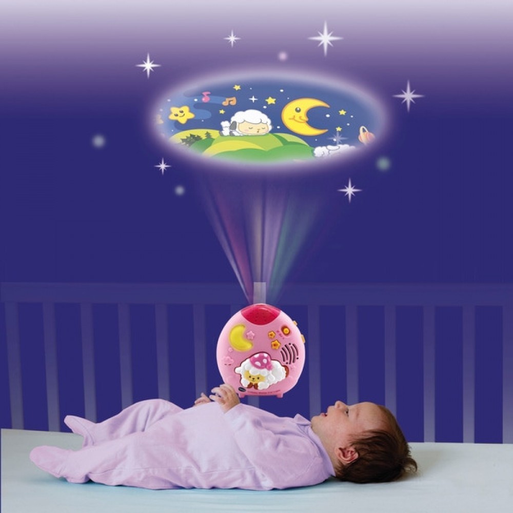 No Returns, No Exchanges - VTech Lullaby Sheep Crib Light - Pink - Christmas Clearance Carnival:£11[lia6904nk]