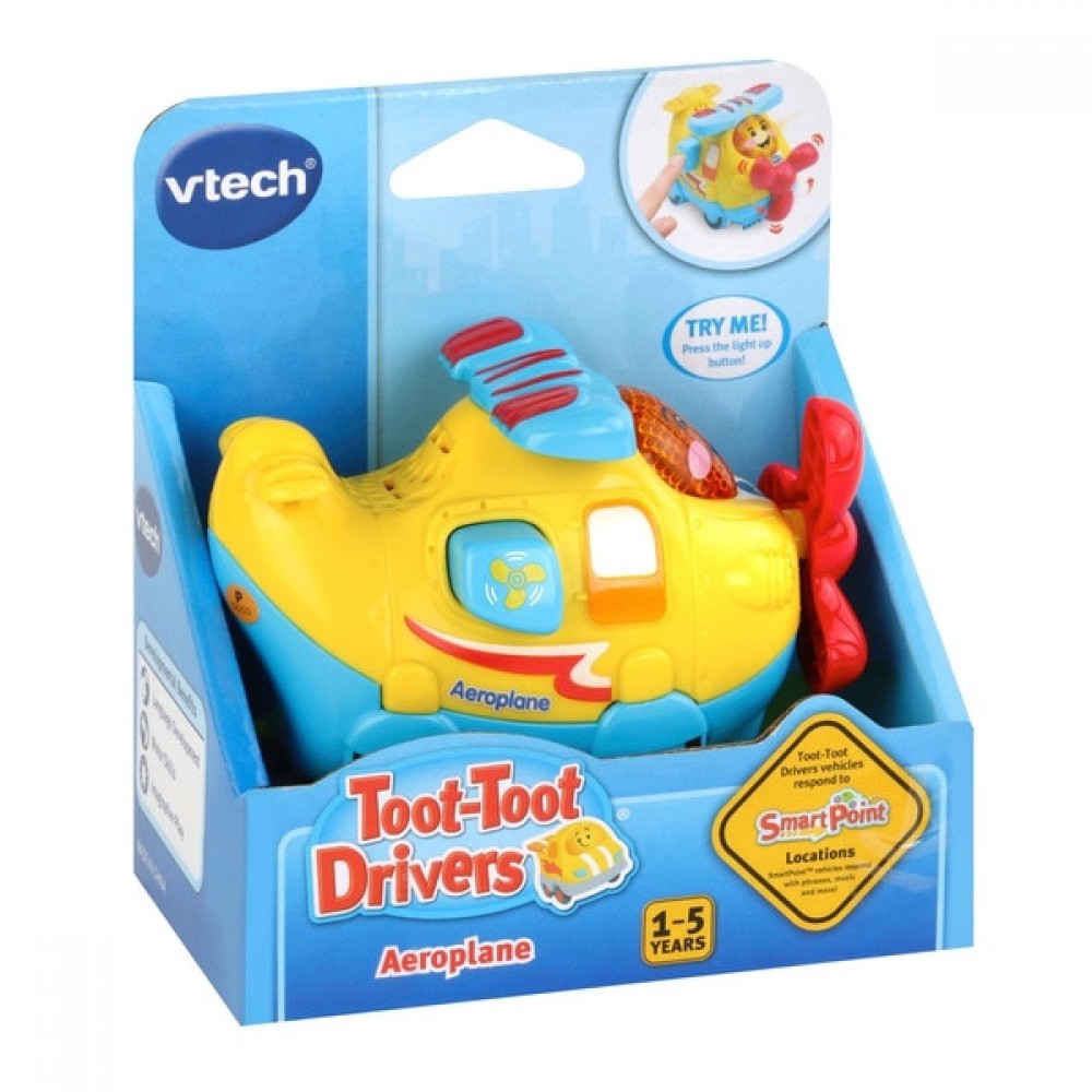 Everything Must Go Sale - VTech Toot-Toot Drivers Plane - Spree:£6[lia6920nk]