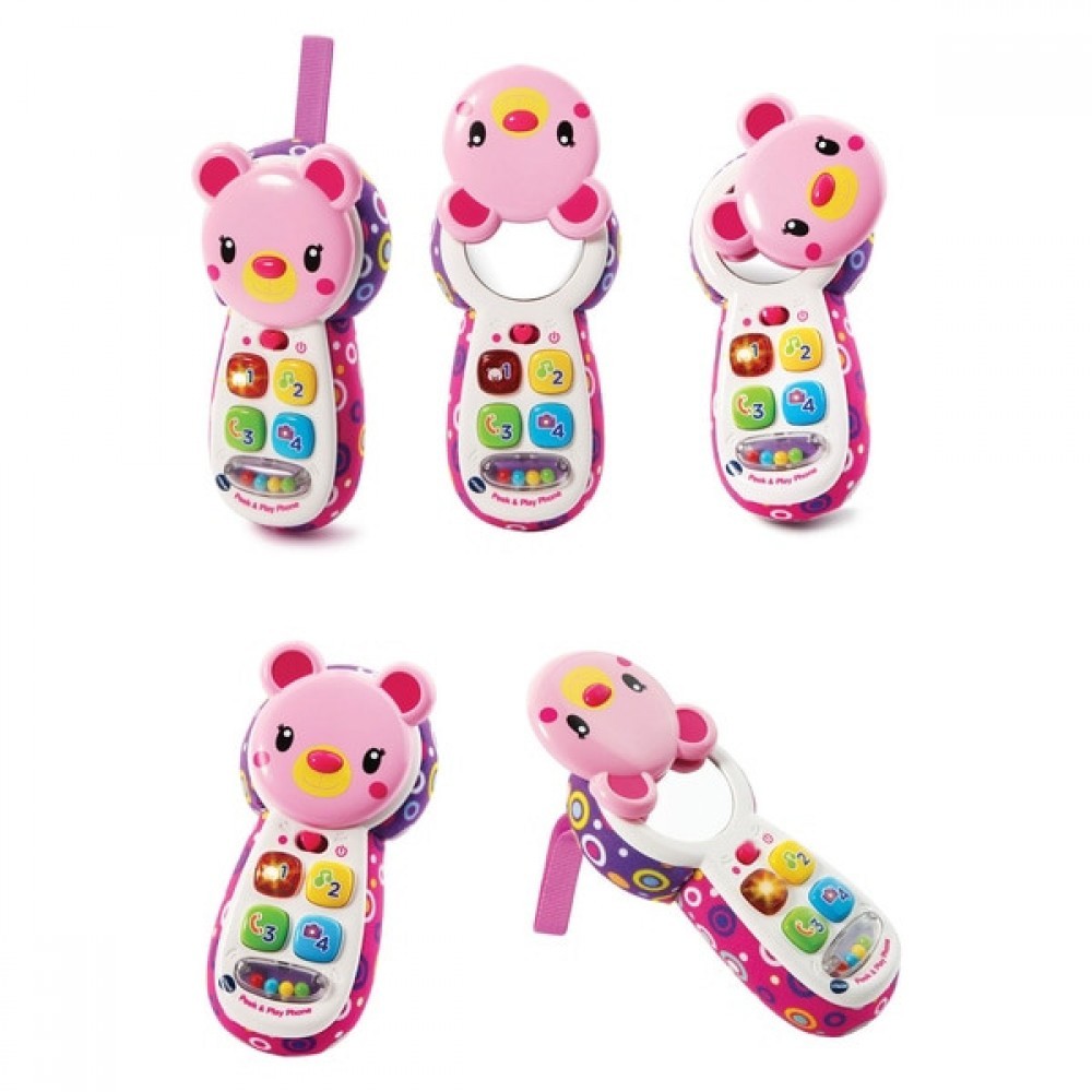 Back to School Sale - VTech Peek &&    Play Phone Pink - Spree-Tastic Savings:£10[nea6938ca]