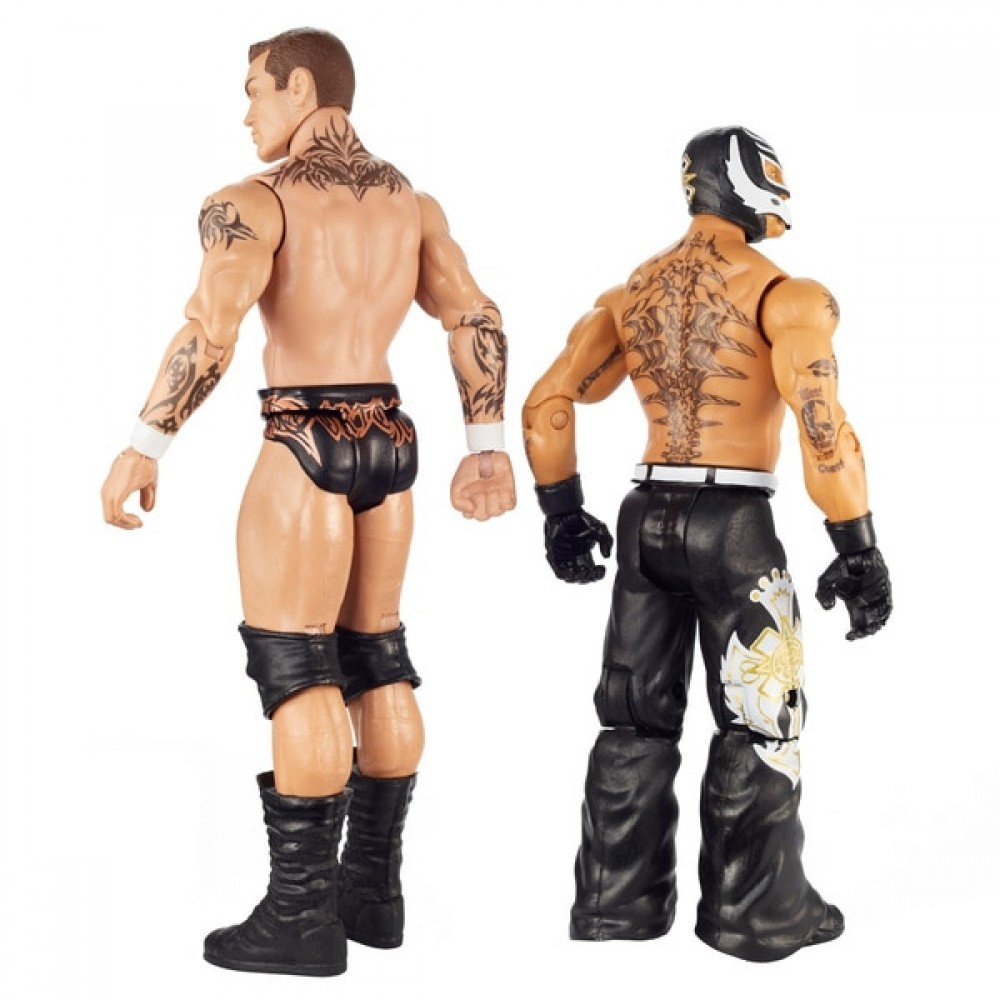 Buy One Get One Free - WWE Wrestlemania 36 War Stuff Rey Mysterio as well as Randy Orton - Off-the-Charts Occasion:£15[coa6962li]
