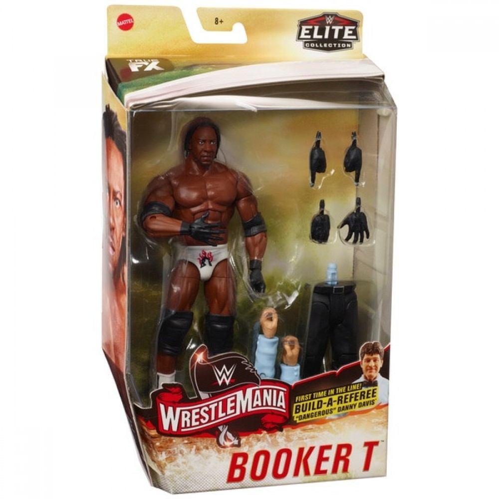 Seasonal Sale - WWE Wrestlemania 36 Elite Booker T - Thrifty Thursday:£11[laa6964ma]