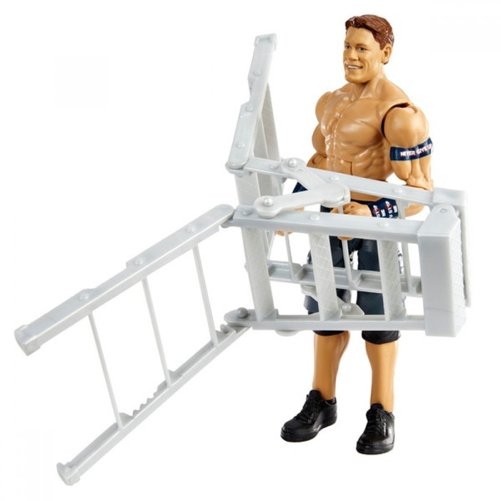 Super Sale - WWE Wrekkin John Cena Action Figure - Cash Cow:£11[jca6968ba]