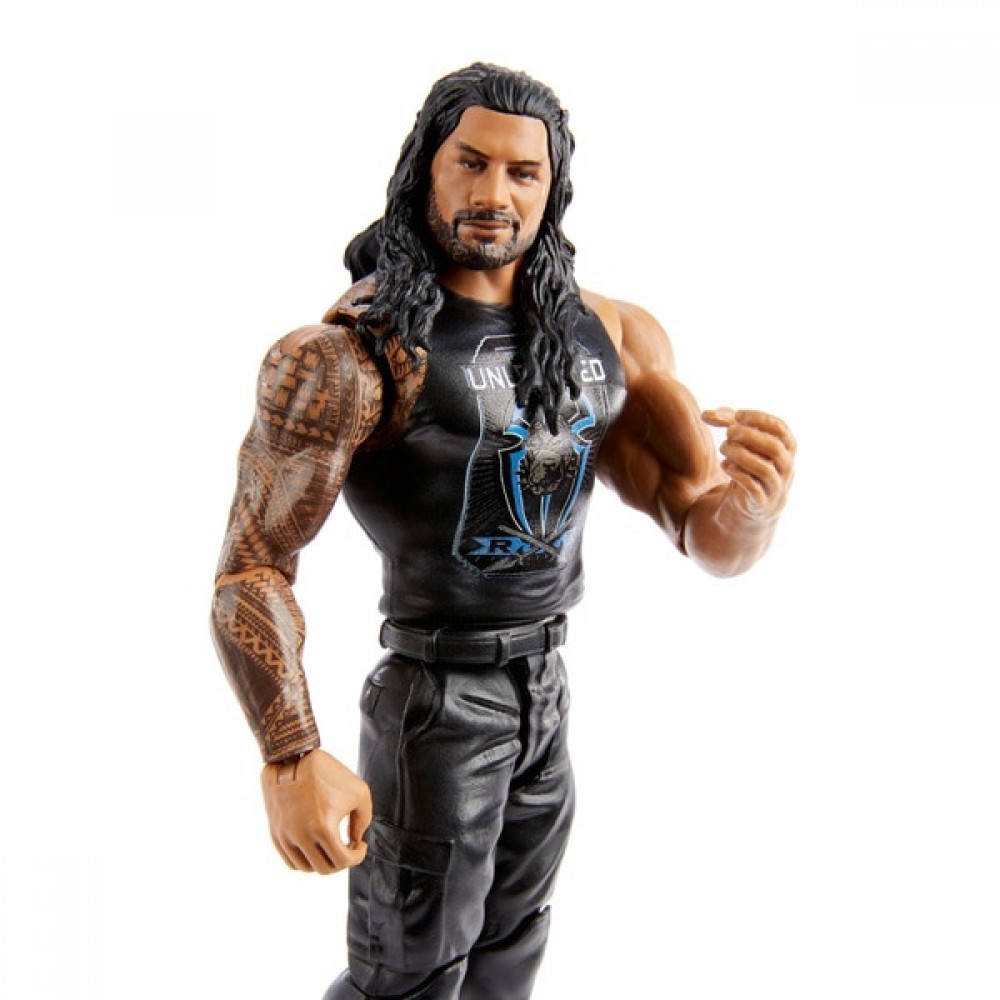 Final Clearance Sale - WWE Basic Leading Picks Roman Reigns - Get-Together Gathering:£8[lia7001nk]