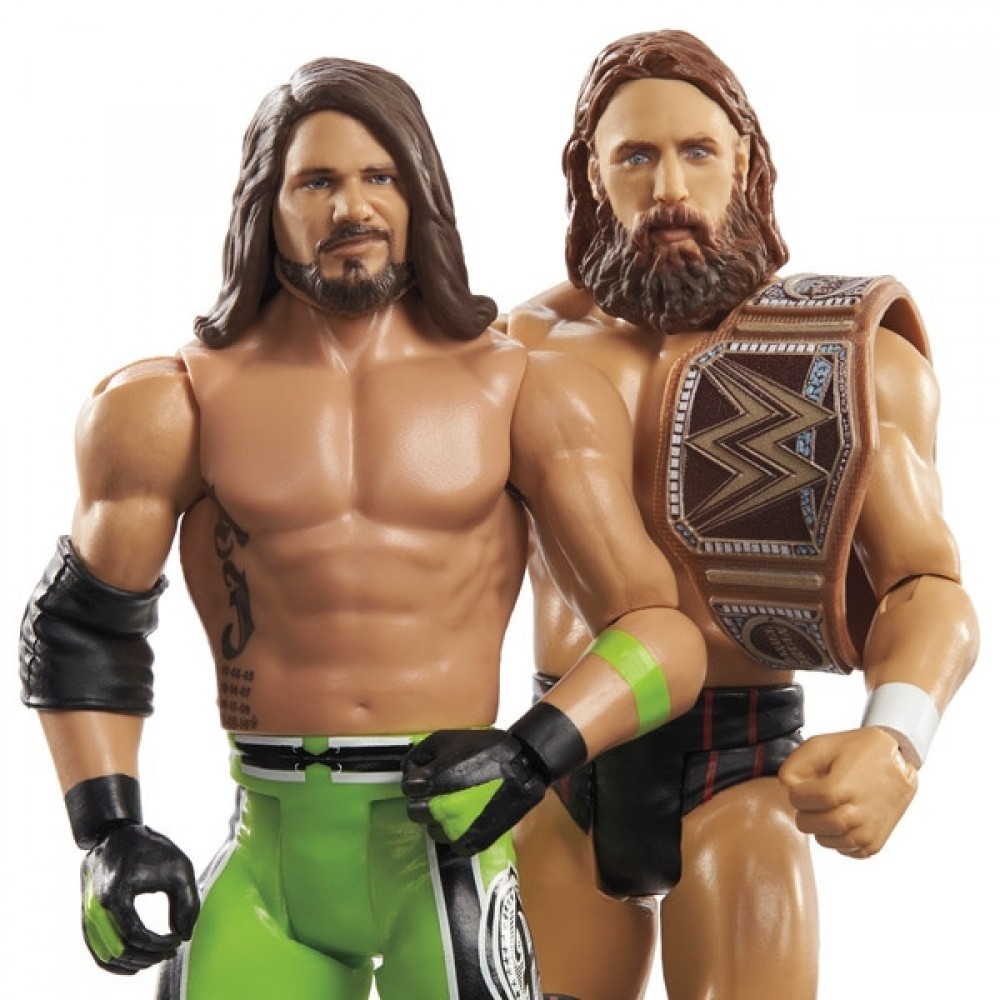 WWE Struggle Pack Collection 64 Daniel Bryan and also AJ Styles